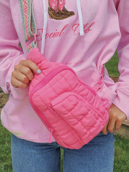 Simply Southern Puff Sling Bag - Pink