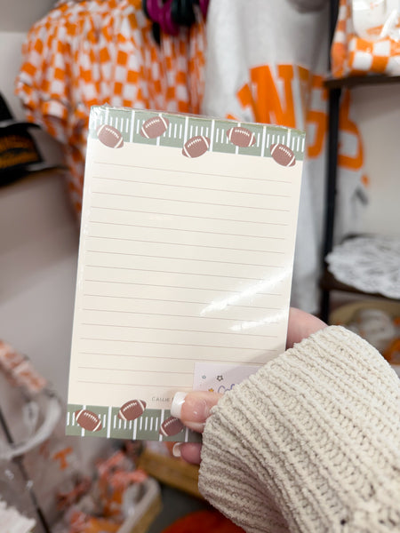 Football Game Day 4x6 Lined Notepad