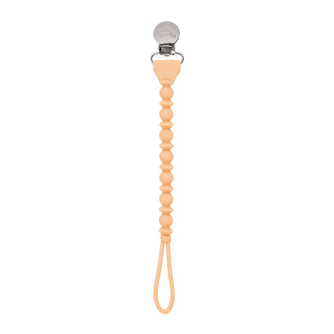 Sweetie Strap™ - Beaded Pacifier Clip | Apricot