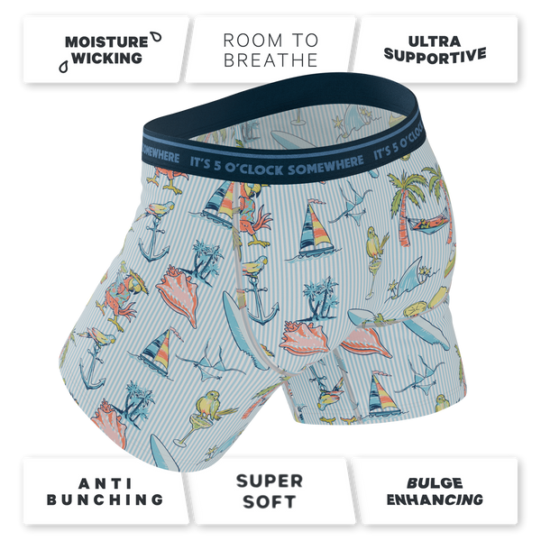 Shinesty x Margaritaville® Ball Hammock® Pouch Underwear With Fly - The Boat Drinks