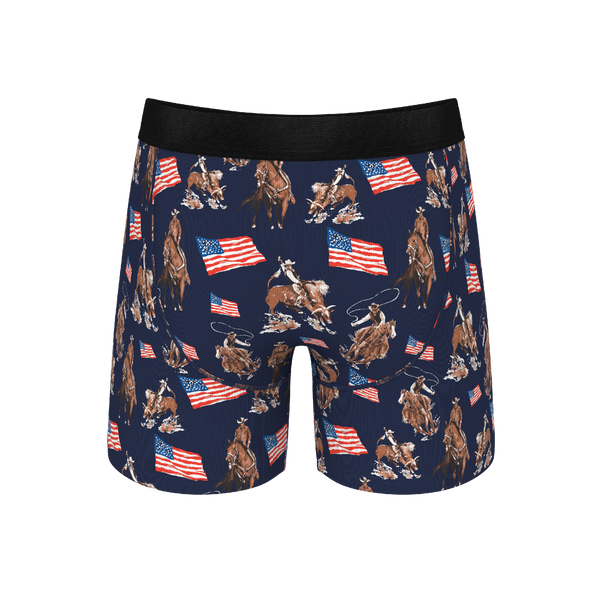 Shinesty Americana Cowboy Ball Hammock® Pouch Underwear With Fly - The Bootstraps & Chaps