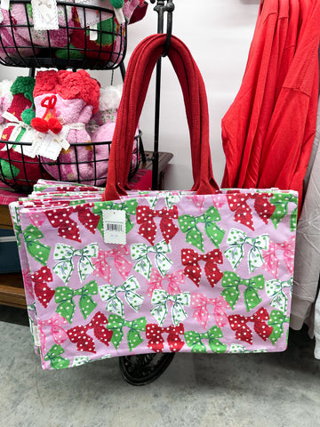 Simply Southern Tote - Christmas Dots + Bows