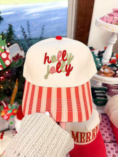 Classic Canvas Hat - Holly Jolly