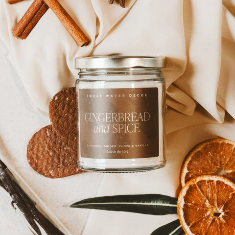 9 oz Candle - GINGERBREAD AND SPICE