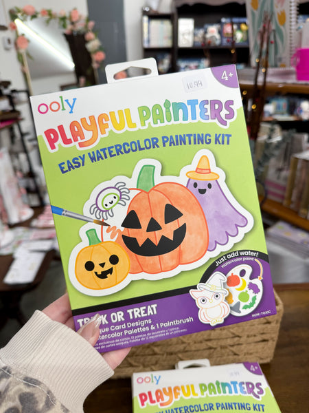 Playful Painters Easy Watercolor Painting Kit - Trick or Treat