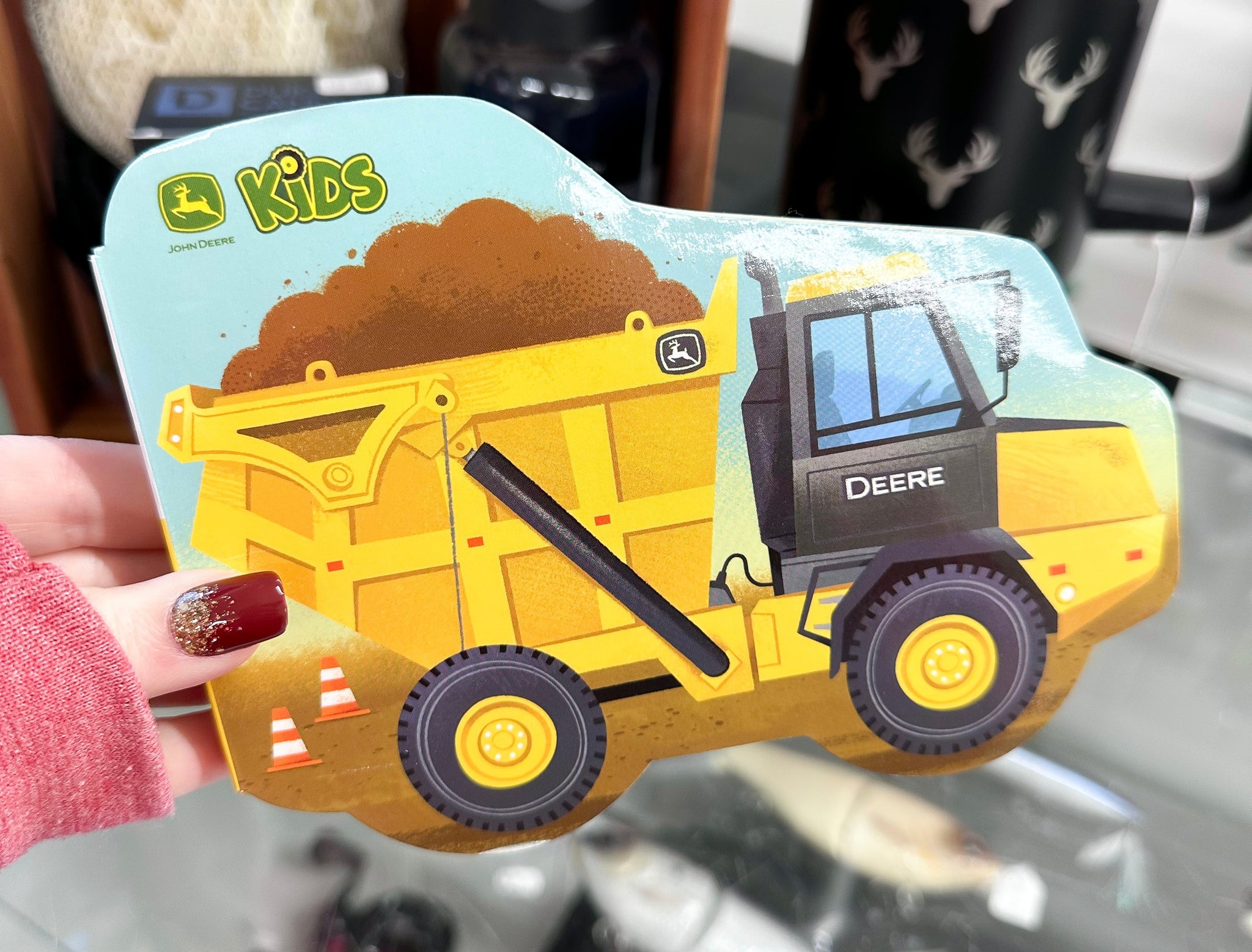 John Deere Kids How Dump Trucks Work Shaped Board Book