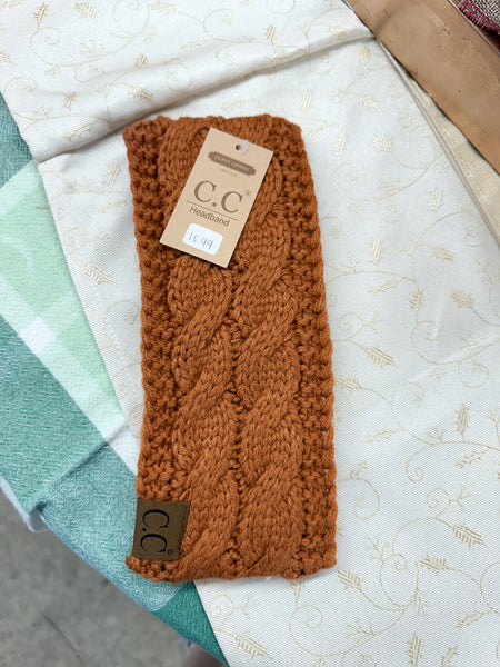 Solid Cable Knit CC Head Wrap