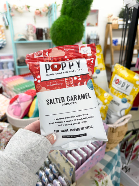 Poppy Handcrafted Popcorn Snack Bag - Salted Caramel