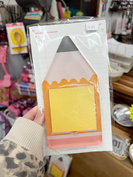 Pencil Sticky Note Holder