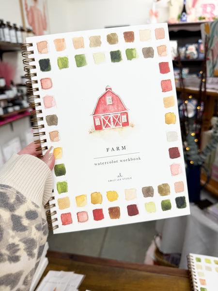 Farm Watercolor Workbook