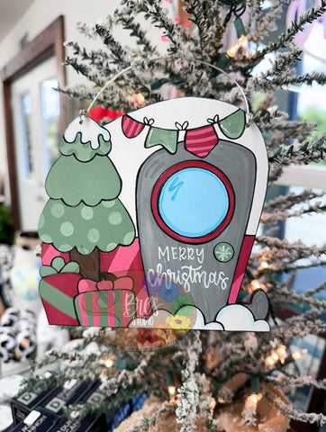 HAND-PAINTED WOOD ORNAMENT | Christmas Camper #1