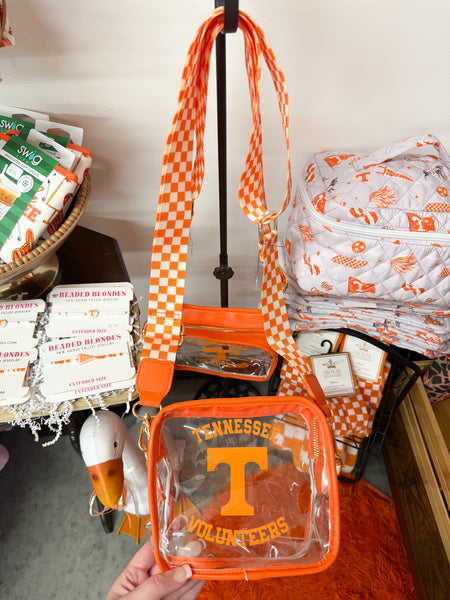 Tennessee Volunteers Orange Clear Crossbody Bag