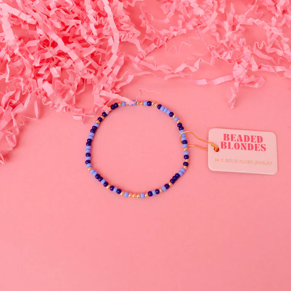 Beaded Blondes | Denim Sprinkle Bracelet