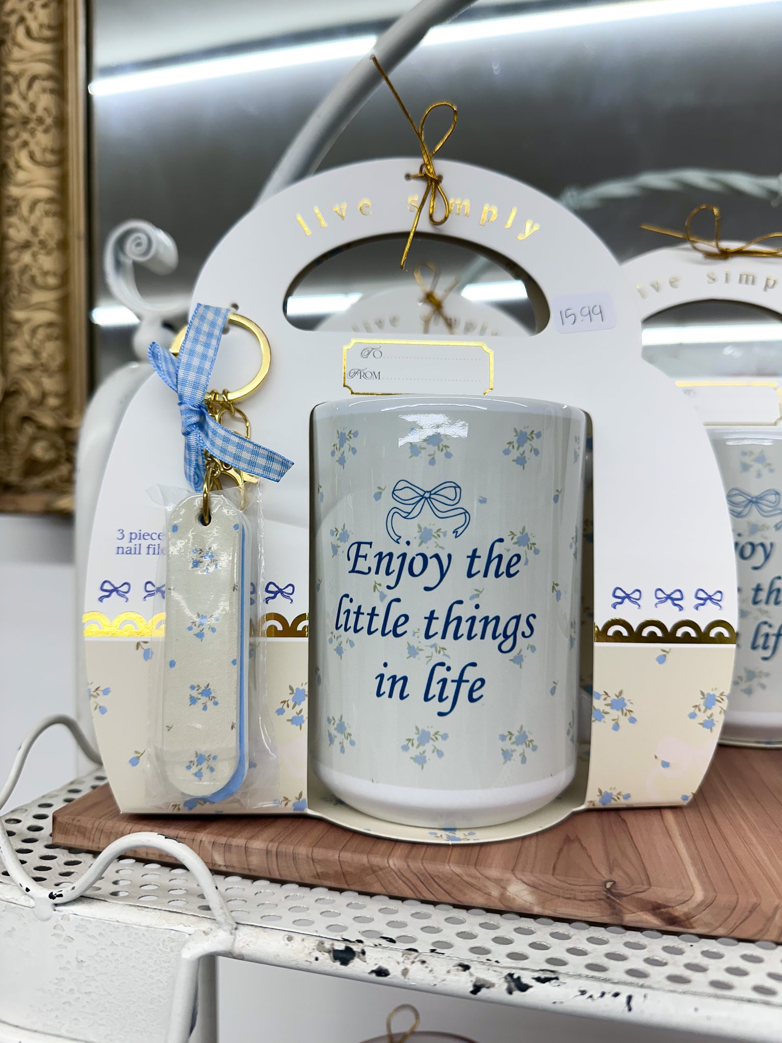 Simply Southern Mug + Keychain Gift Set - Enjoy the Little Things in Life