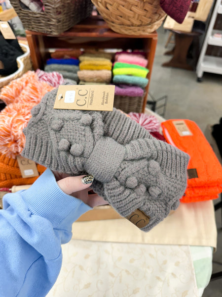 Bobble Knit CC Head Wrap