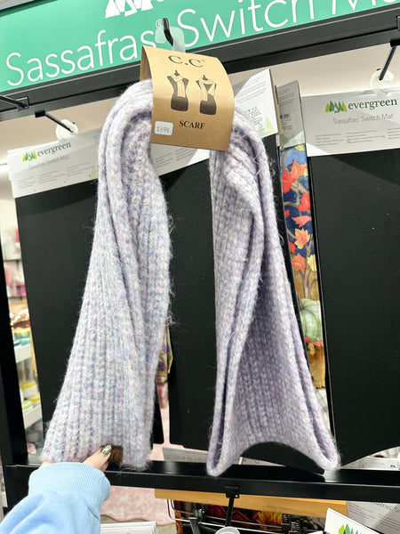 Soft Ribbed Oblong CC Scarf