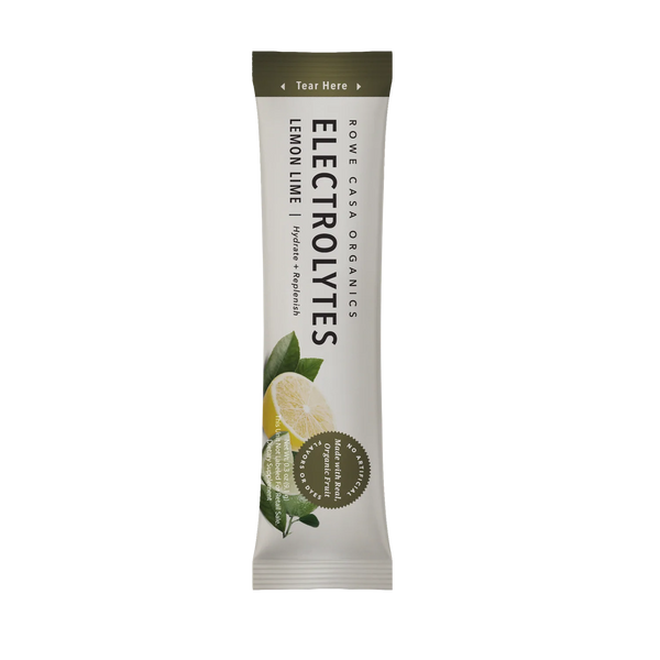 Rowe Casa Organics - Lemon Lime Electrolytes • 25 Serving Stick Pack