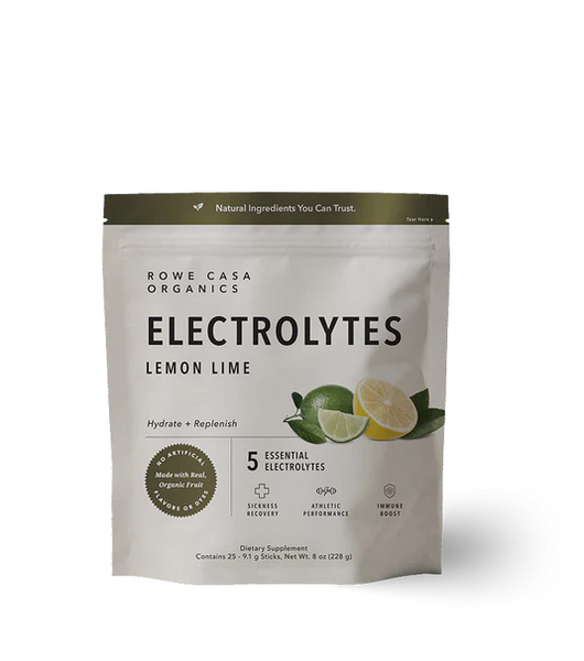 Rowe Casa Organics - Lemon Lime Electrolytes • 25 Serving Stick Pack