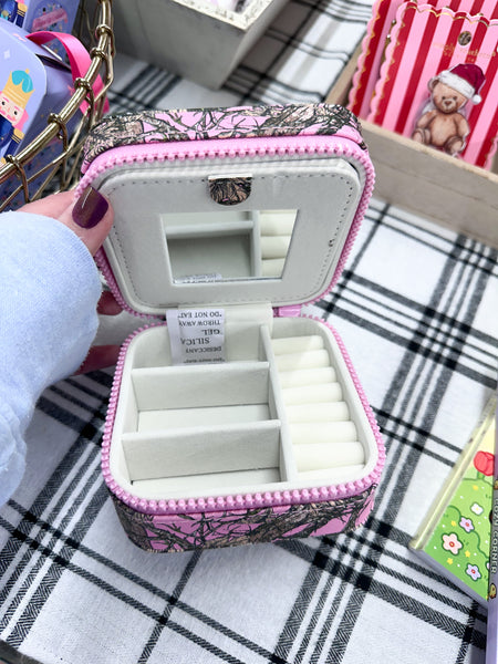 Simply Southern Jewelry Case - Pink Camo