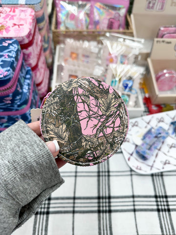 Simply Southern Pill Case - Pink Camo