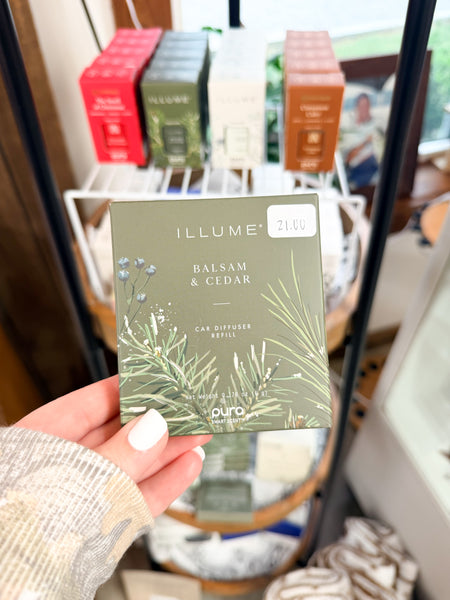 Pura Car Diffuser Refill - Illume Balsam & Cedar