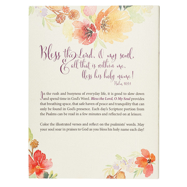 Bless the Lord, O My Soul Coloring Devotional - Psalms