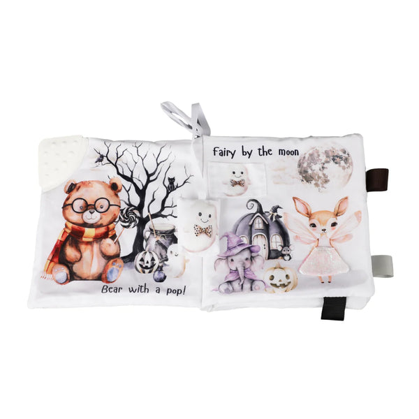 Ali+Oli Baby Cloth Crinkle Book – Halloween Paws