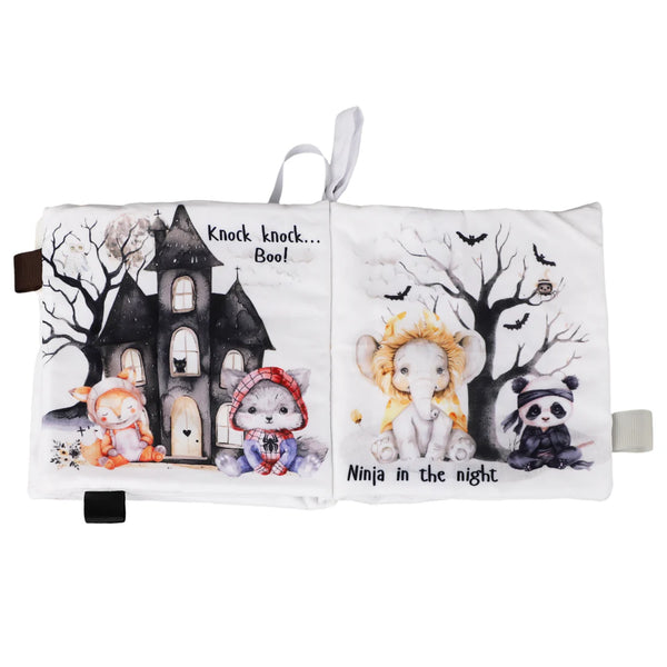 Ali+Oli Baby Cloth Crinkle Book – Halloween Paws