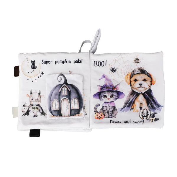 Ali+Oli Baby Cloth Crinkle Book – Halloween Paws