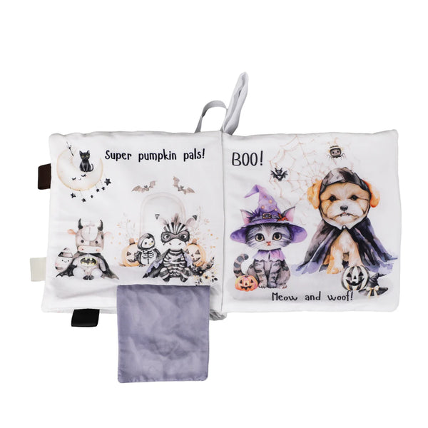 Ali+Oli Baby Cloth Crinkle Book – Halloween Paws