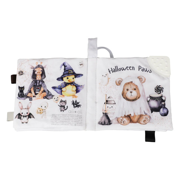 Ali+Oli Baby Cloth Crinkle Book – Halloween Paws