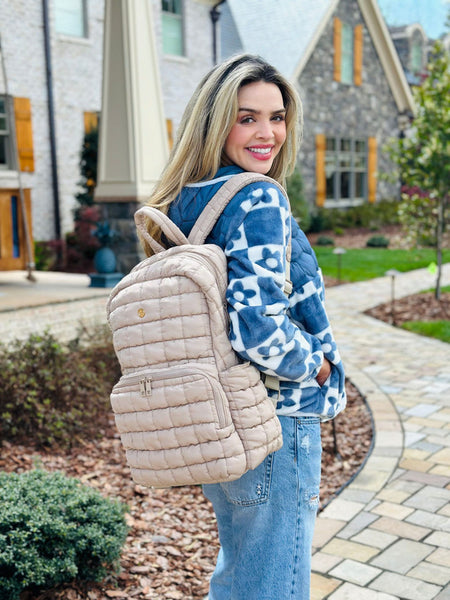 Simply Southern Puff Backpack - Mocha