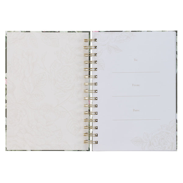 Everything Beautiful Green Wreath Spiral Journal - Ecclesiastes 3:11