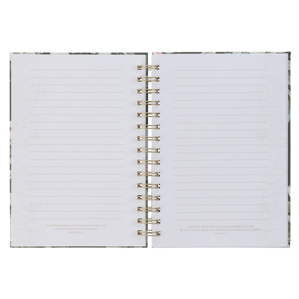 Everything Beautiful Green Wreath Spiral Journal - Ecclesiastes 3:11