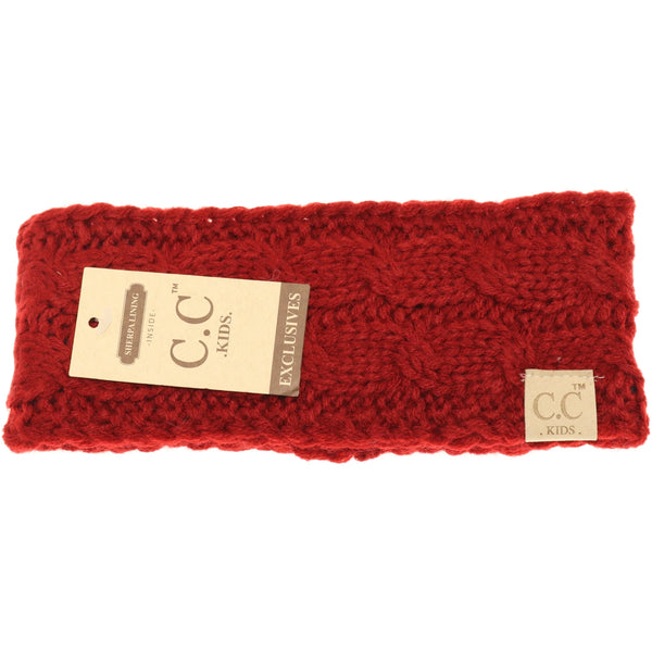 KIDS' Solid Cable Knit C.C Head Wrap | *CHOOSE YOUR COLOR*