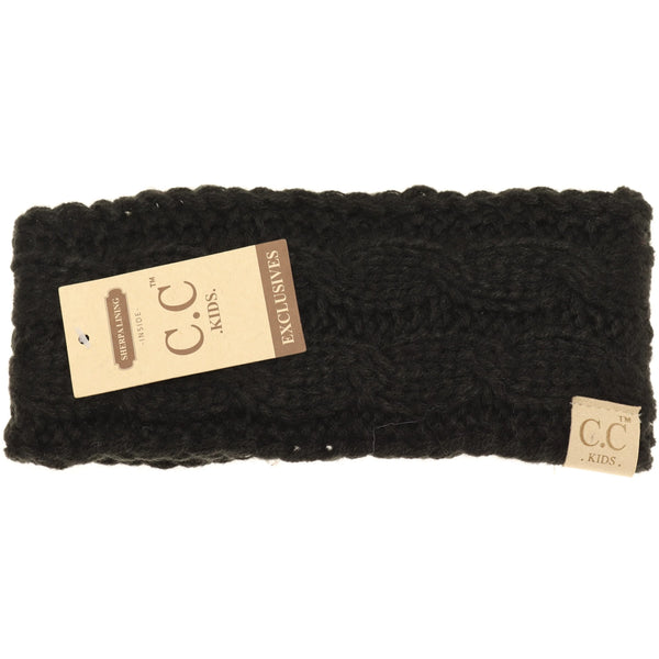 KIDS' Solid Cable Knit C.C Head Wrap | *CHOOSE YOUR COLOR*