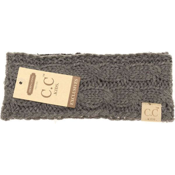 KIDS' Solid Cable Knit C.C Head Wrap | *CHOOSE YOUR COLOR*