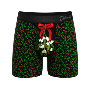 The Kiss Me There | Mistletoe Ball Hammock® Pouch Underwear With Fly