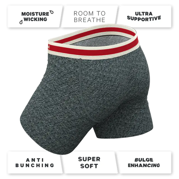 The Koala Camo | Heather Grey Ball Hammock® Pouch Underwear With Fly