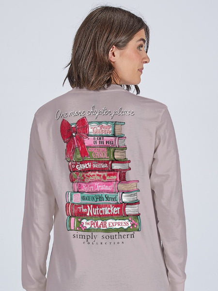 Simply Southern Long Sleeve Shirt - Christmas Book Stack