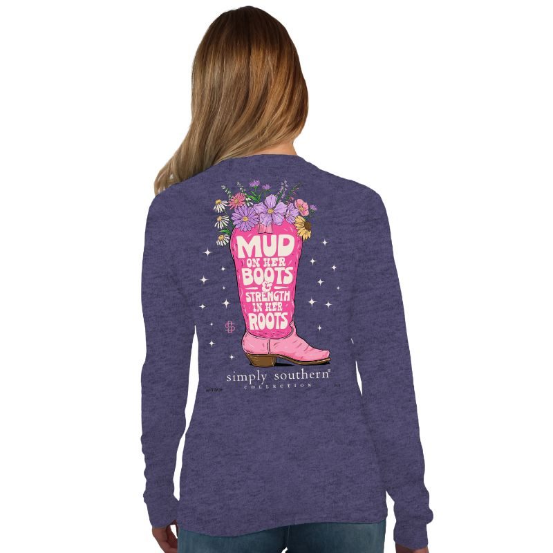 Simply Southern Long Sleeve Shirt | Mud on Her Boots & Strength in Her Roots