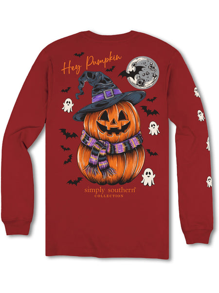 Simply Southern Long Sleeve Shirt - Hey Pumpkin