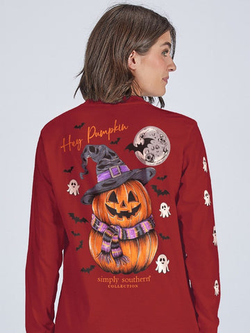 Simply Southern Long Sleeve Shirt - Hey Pumpkin