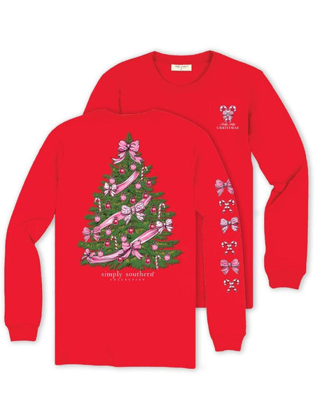 Simply Southern Long Sleeve Shirt - Red Tree
