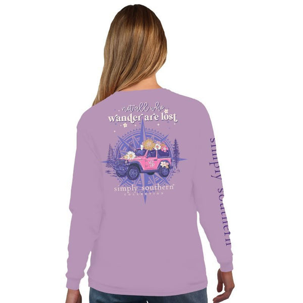 Simply Southern Long Sleeve Shirt | Not All Who Wander are Lost