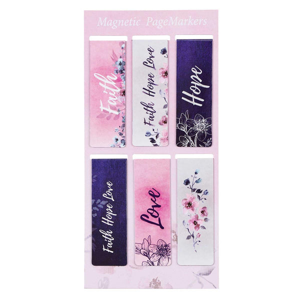 Faith Hope Love Magnetic Bookmark Set - 1 Corinthians 13:13