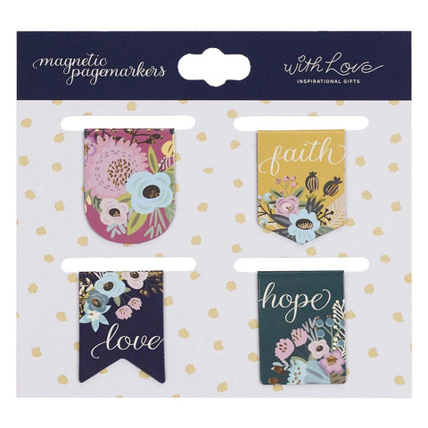 Faith Hope Love Die-Cut Petite Magnetic Bookmark Set