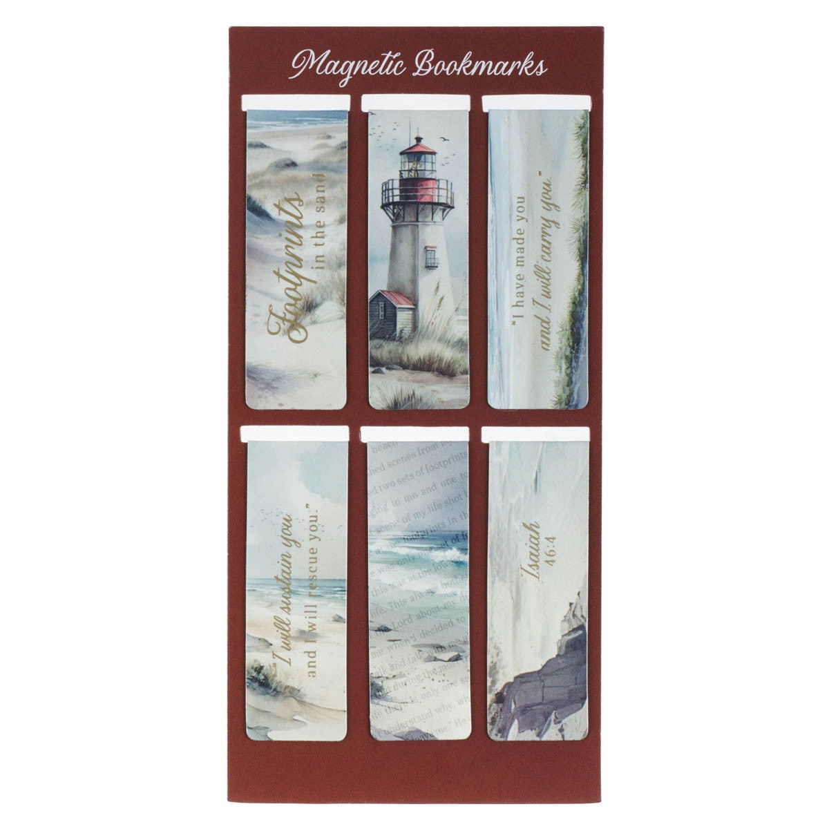 I Have Made You Magnetic Bookmark Set - Isaiah 46:4 - Lighthouse : I Will Carry You