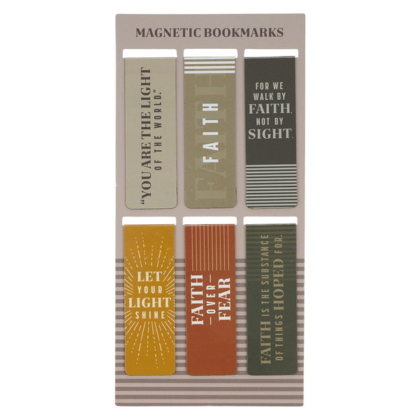 Faith and Light Magnetic Bookmark Set - Faith Over Fear