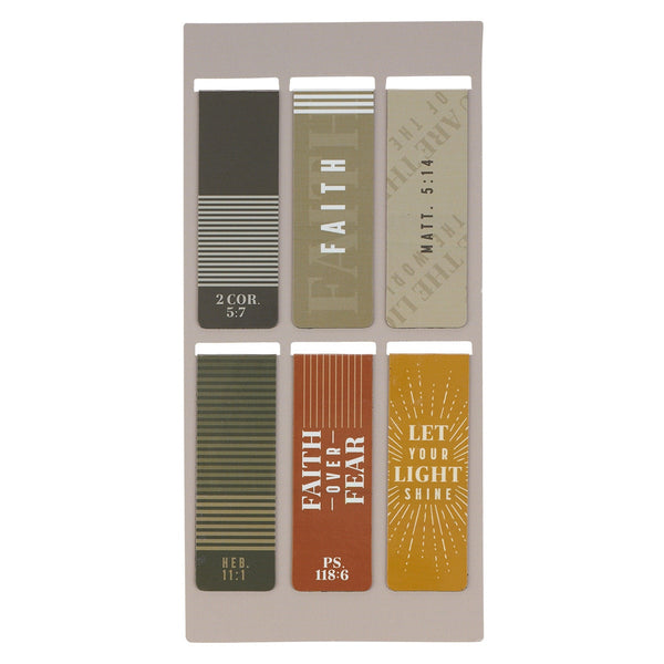 Faith and Light Magnetic Bookmark Set - Faith Over Fear